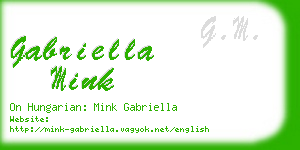 gabriella mink business card